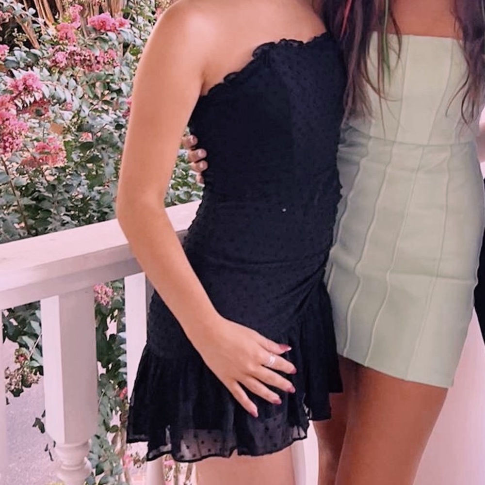 Hello Molly Face on Magazines Dress Black